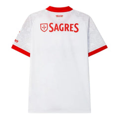 Camiseta blanca del Benfica segunda equipación 26/27 - vista trasera