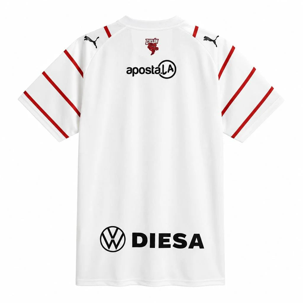 Camiseta blanca del Cerro Porteño segunda equipación 26/27 - vista trasera