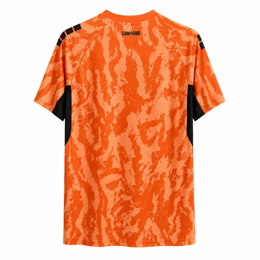 Camiseta de portero naranja de Cabo Verde para el Mundial 2026 - vista trasera