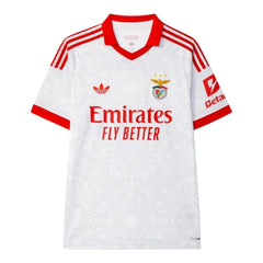 Camiseta blanca del Benfica segunda equipación 26/27 - vista frontal