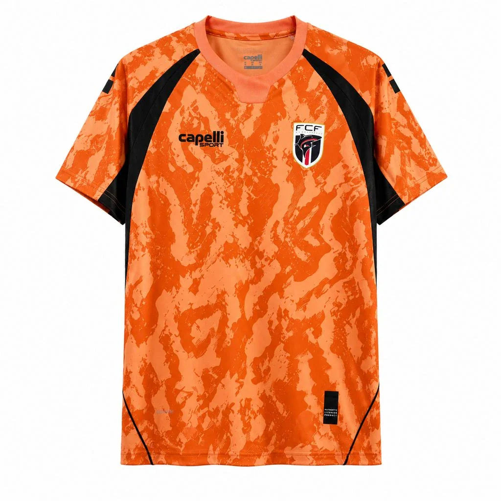 Camiseta de portero naranja de Cabo Verde para el Mundial 2026 - vista frontal