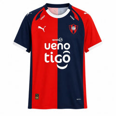 Camiseta azul marino y roja del Cerro Porteño primera equipación 26/27 - vista frontal