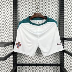 Pantalón corto de Portugal Mundial 2026 en blanco - vista frontal
