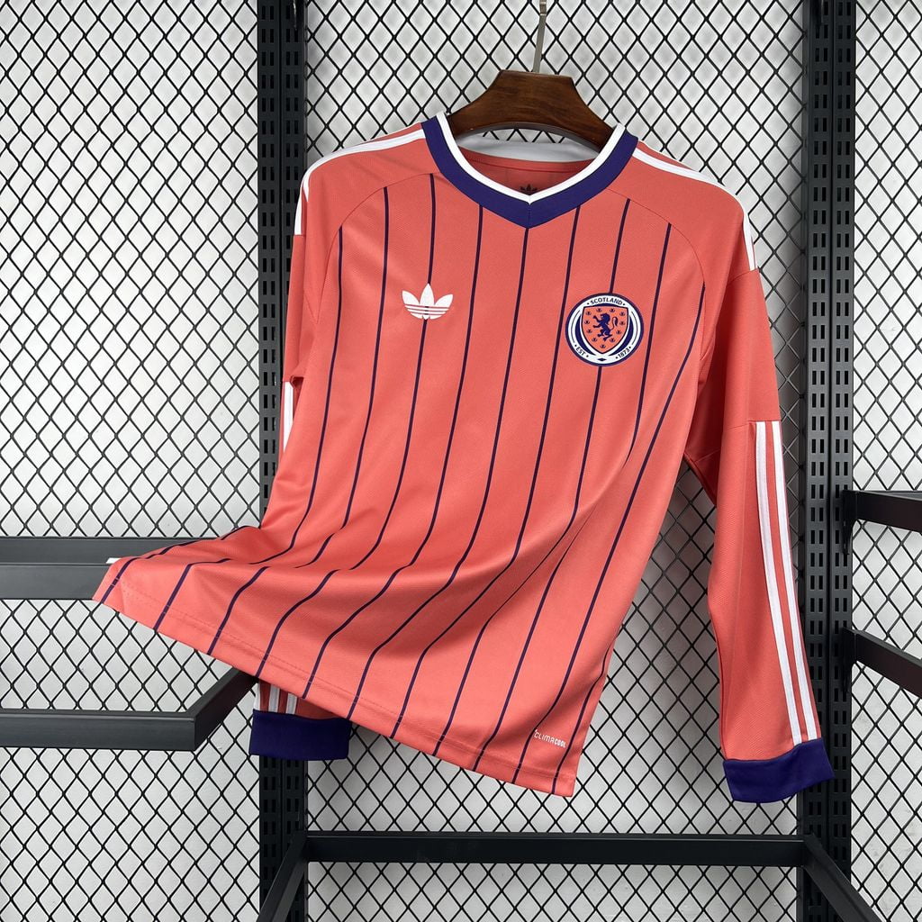 Camiseta Escocia segunda equipación 2026 manga larga coral - vista frontal