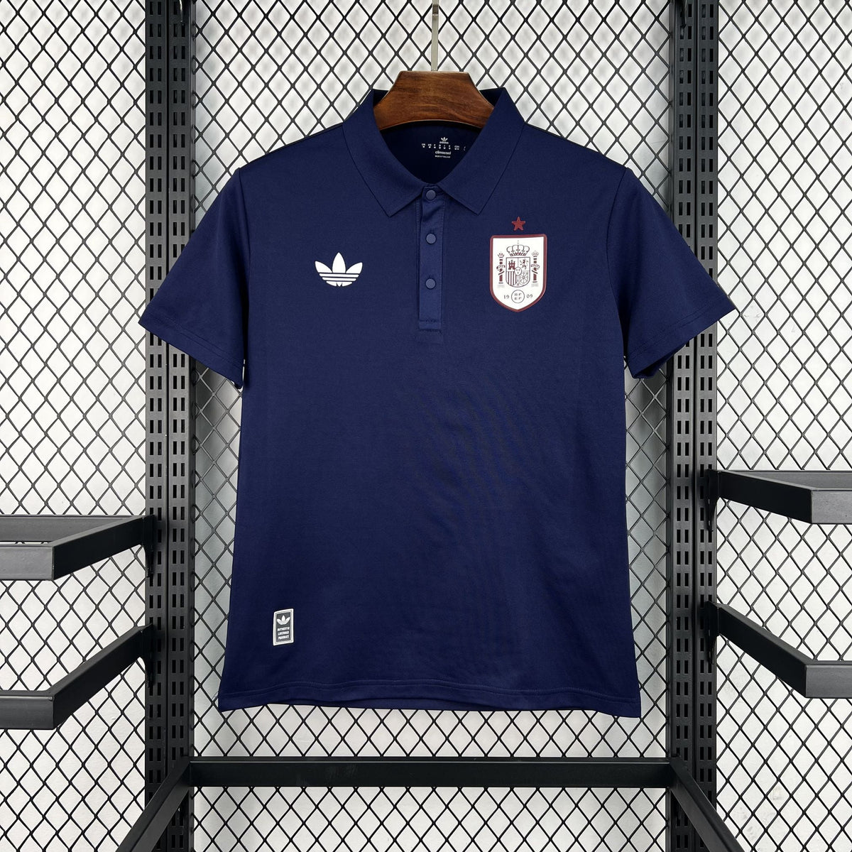 Polo España 2026 azul marino - vista frontal