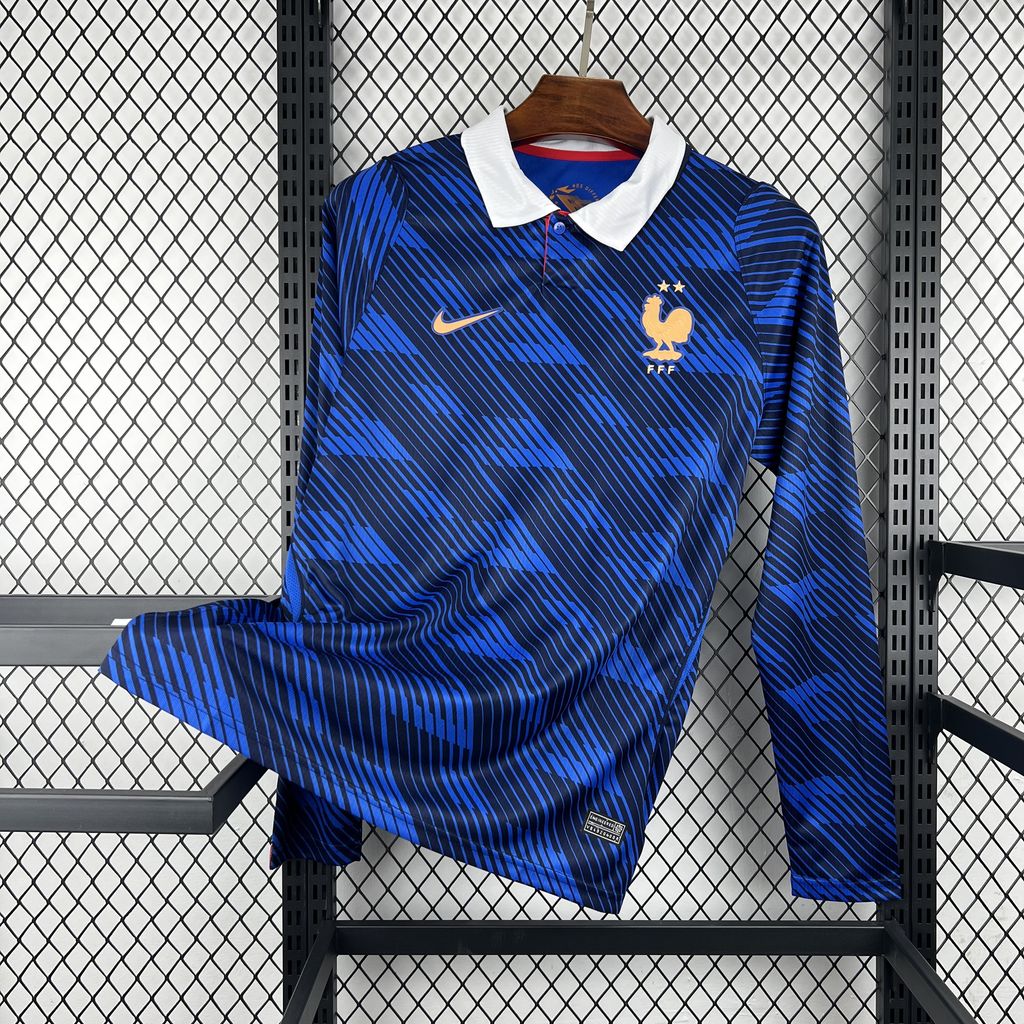 Camiseta Francia primera equipación 2026 manga larga azul - vista frontal