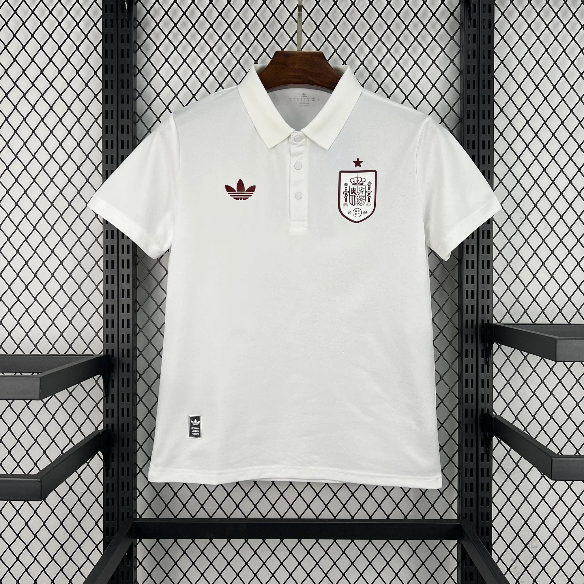Polo España 2026 blanco - vista frontal