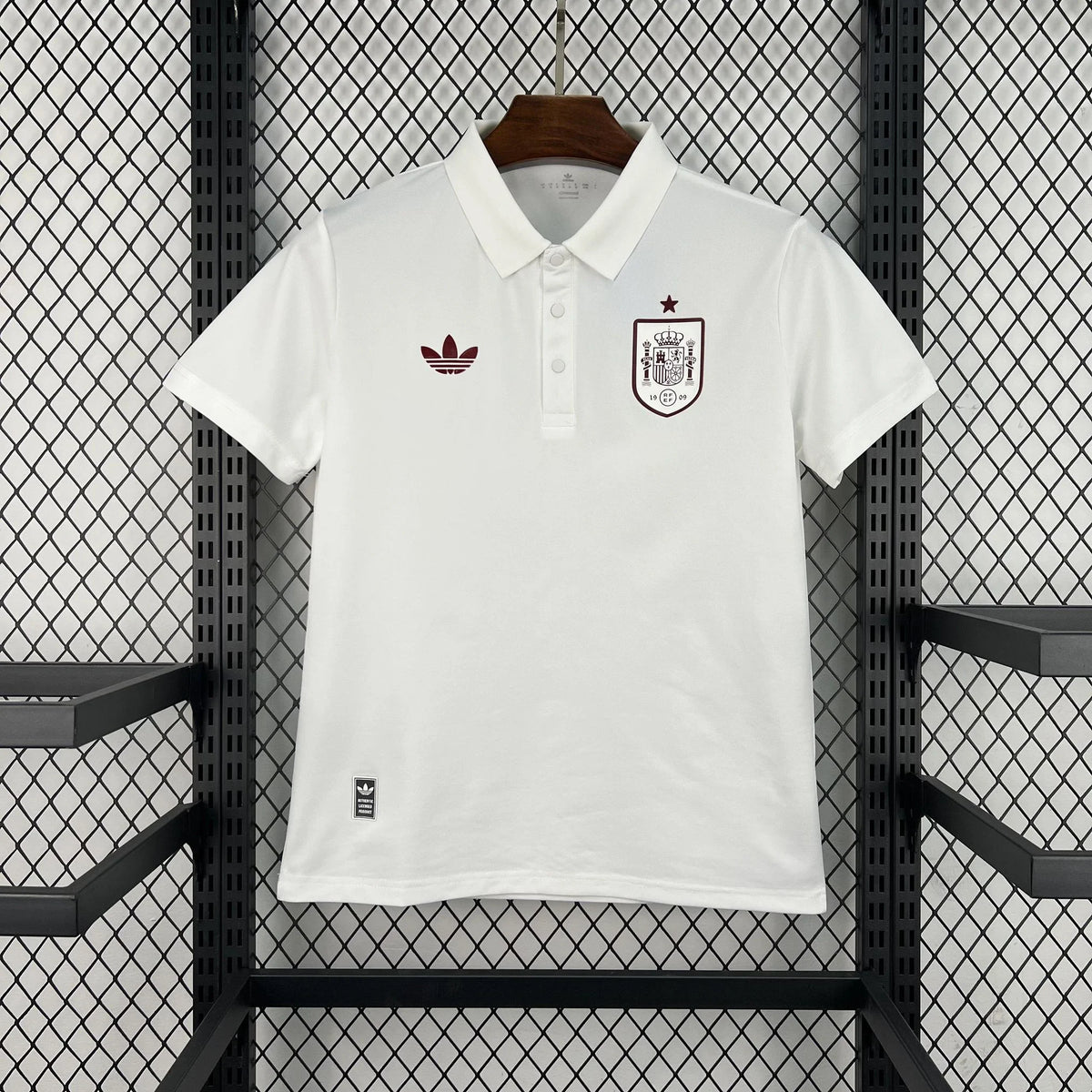 Polo España 2026 blanco - vista frontal