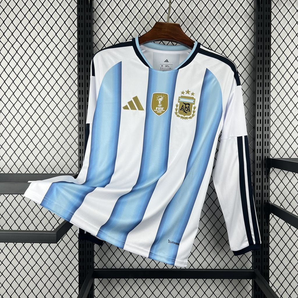 Camiseta Argentina Primera Equipación Mundial 2026 Manga Larga - vista frontal