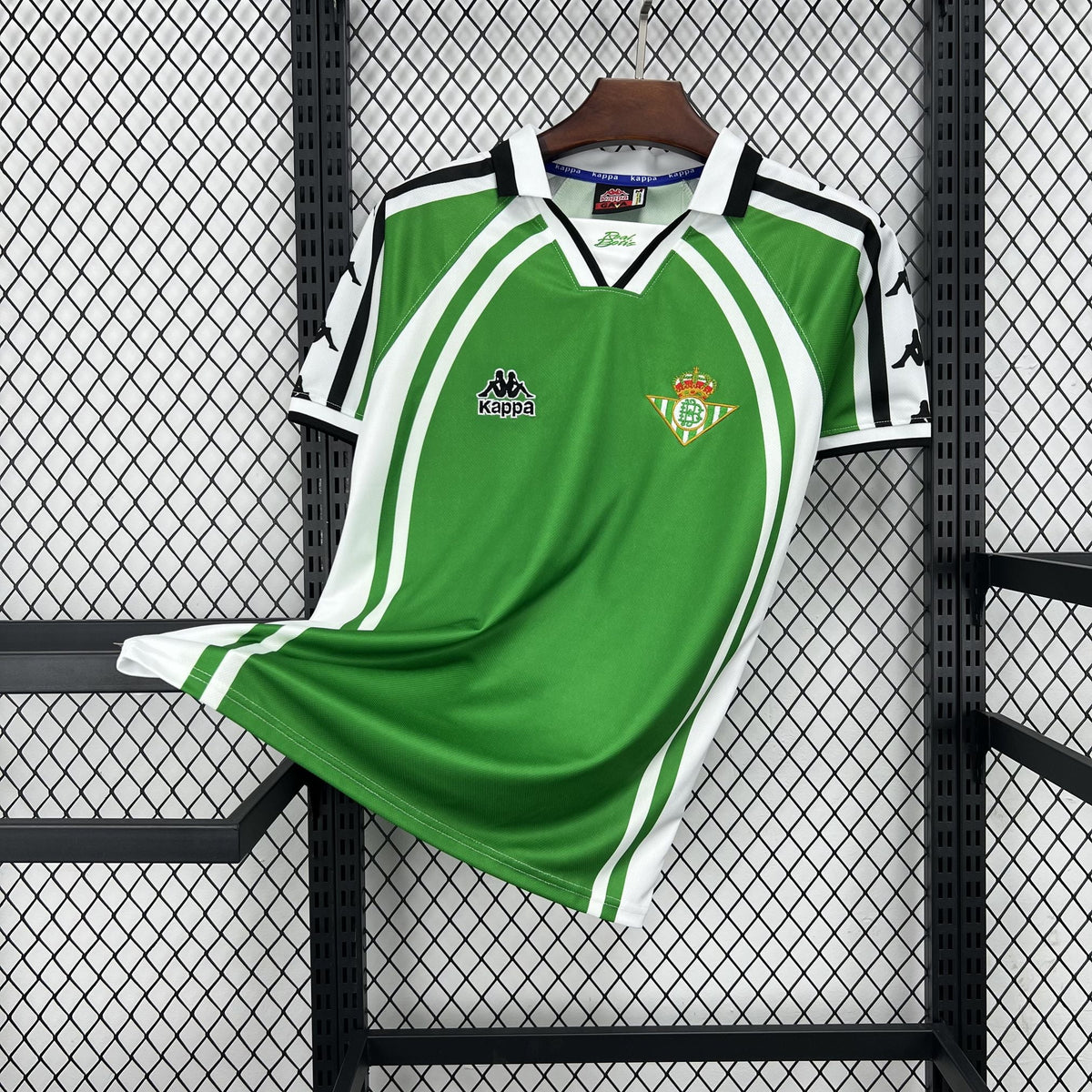Camiseta retro Real Betis 97/98 segunda equipación verde - vista frontal