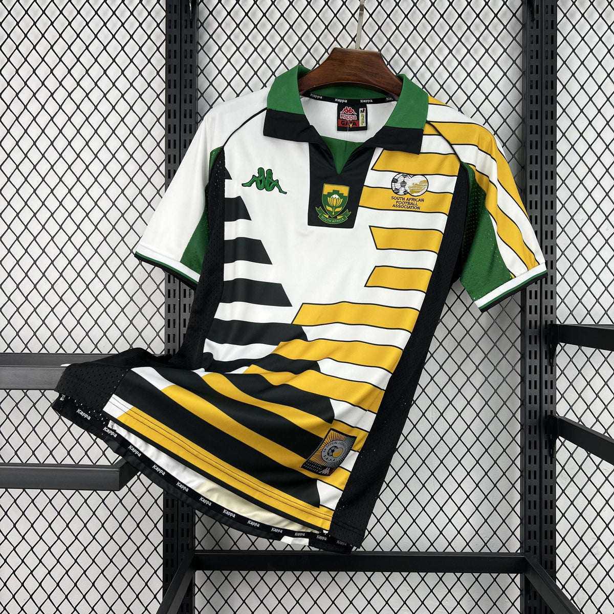 Camiseta Sudáfrica 1998 primera equipación retro - vista frontal