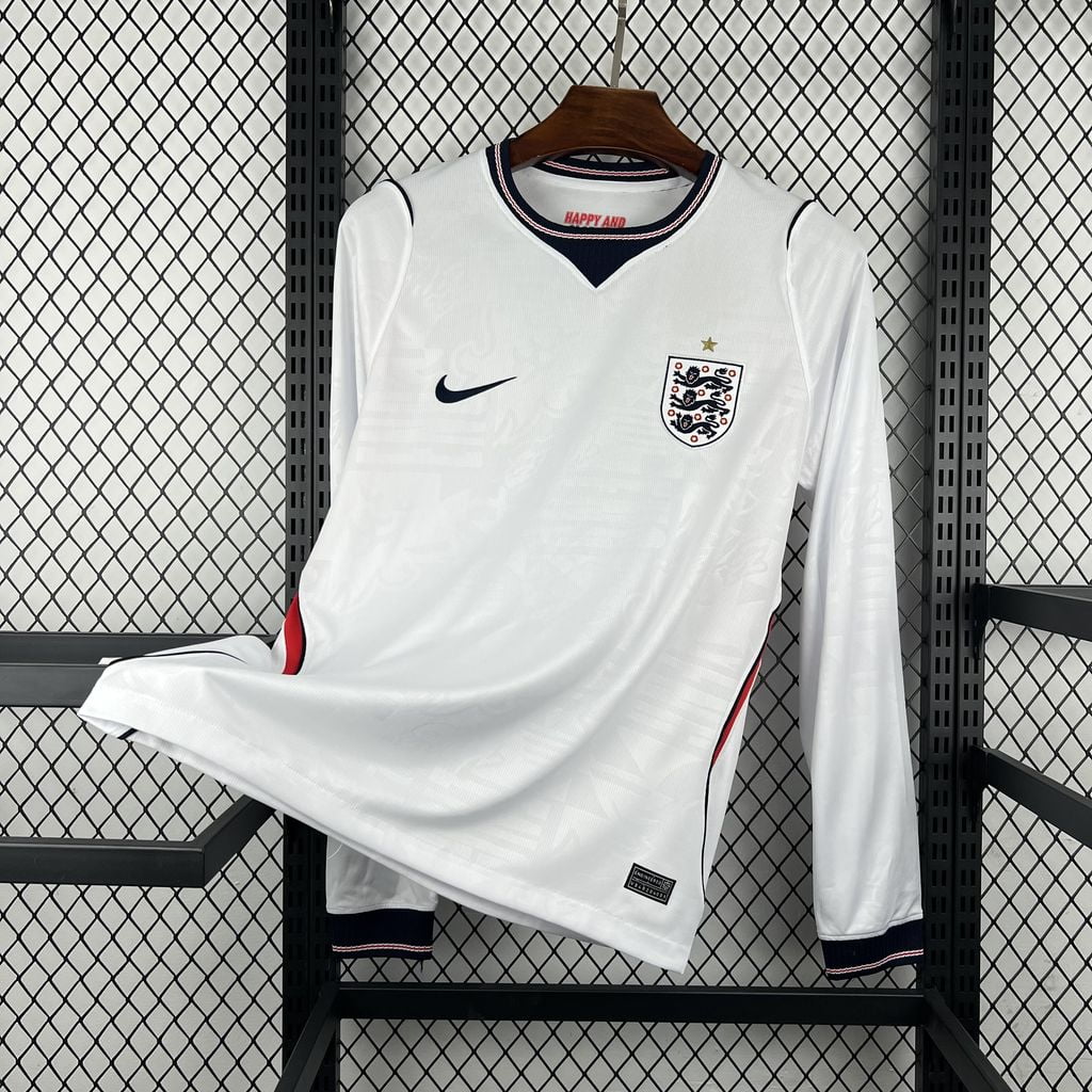 Camiseta Inglaterra primera equipación Mundial 2026 manga larga - vista frontal