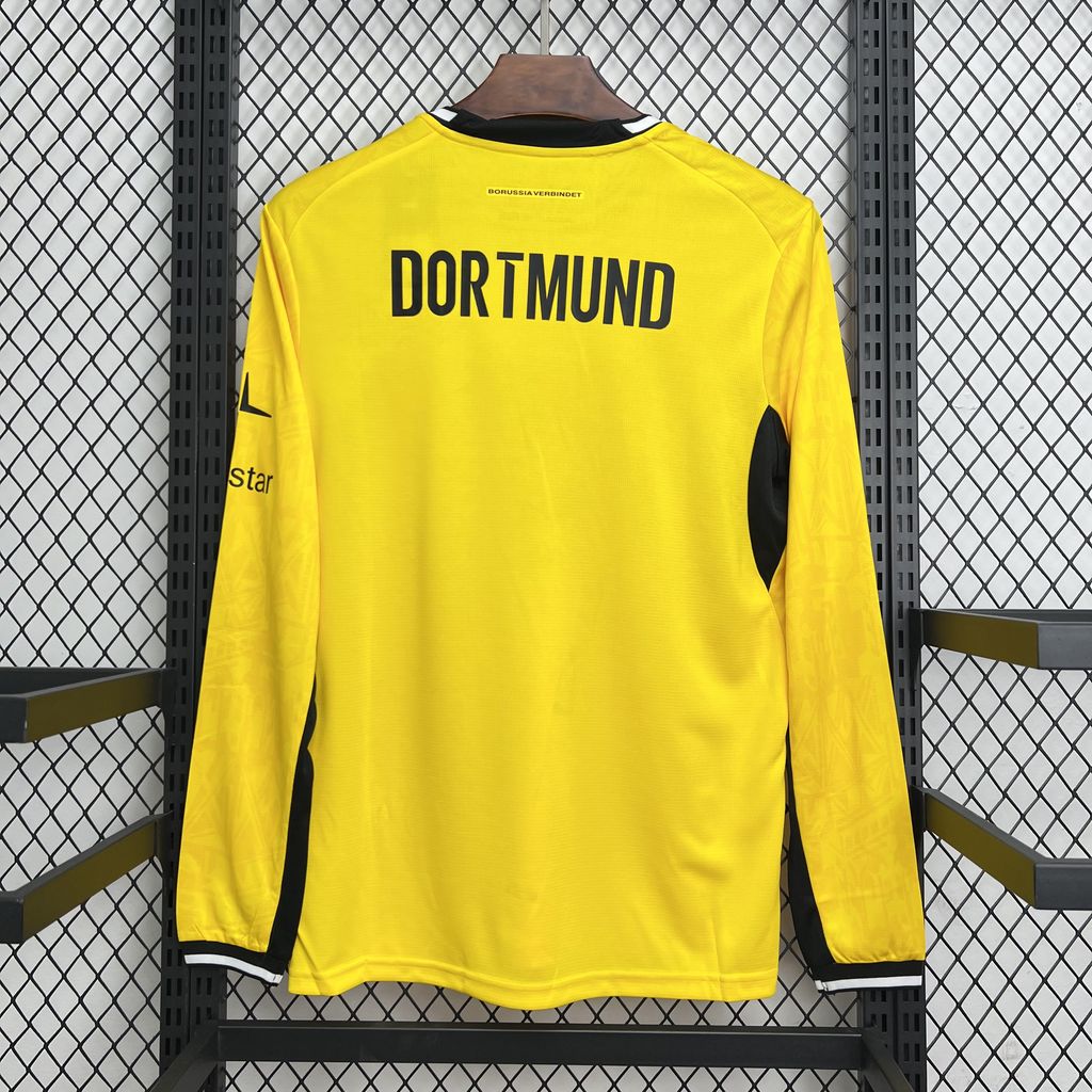 Camiseta amarilla de manga larga del Borussia Dortmund primera equipación 26/27 - vista trasera