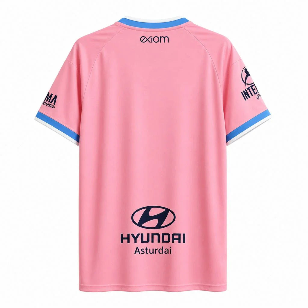 Camiseta Real Oviedo tercera equipación 26/27 rosa - vista trasera