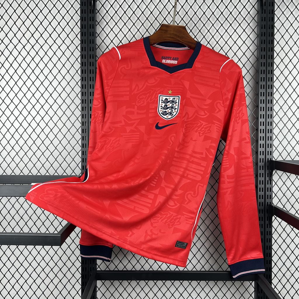 Camiseta Inglaterra segunda equipación Mundial 2026 manga larga - vista frontal