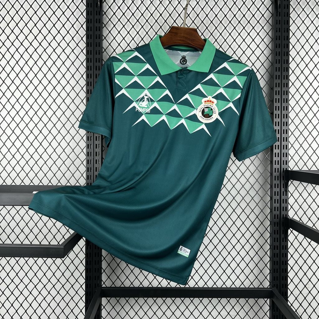 Camiseta Racing de Santander 113 aniversario 25/26 verde - vista frontal