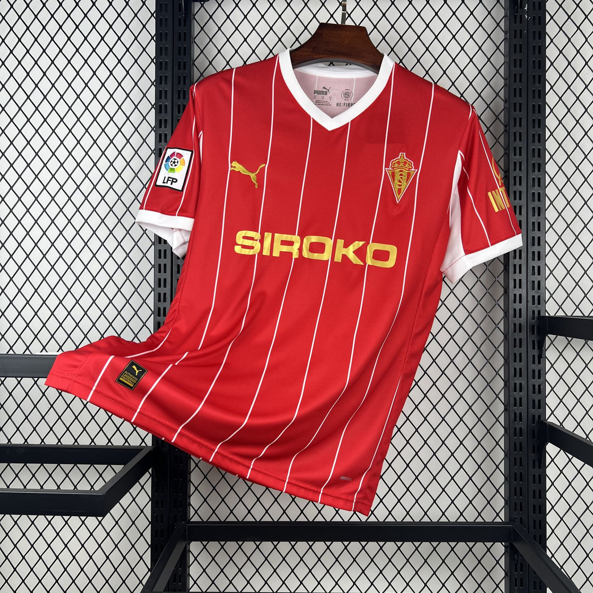 Camiseta Sporting de Gijón primera equipación 25/26 roja - vista frontal
