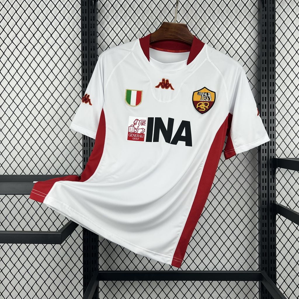 Camiseta retro AS Roma segunda equipación 01/02 - vista frontal