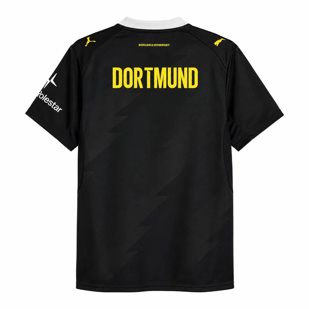 Camiseta negra del Borussia Dortmund segunda equipación 26/27 - vista trasera