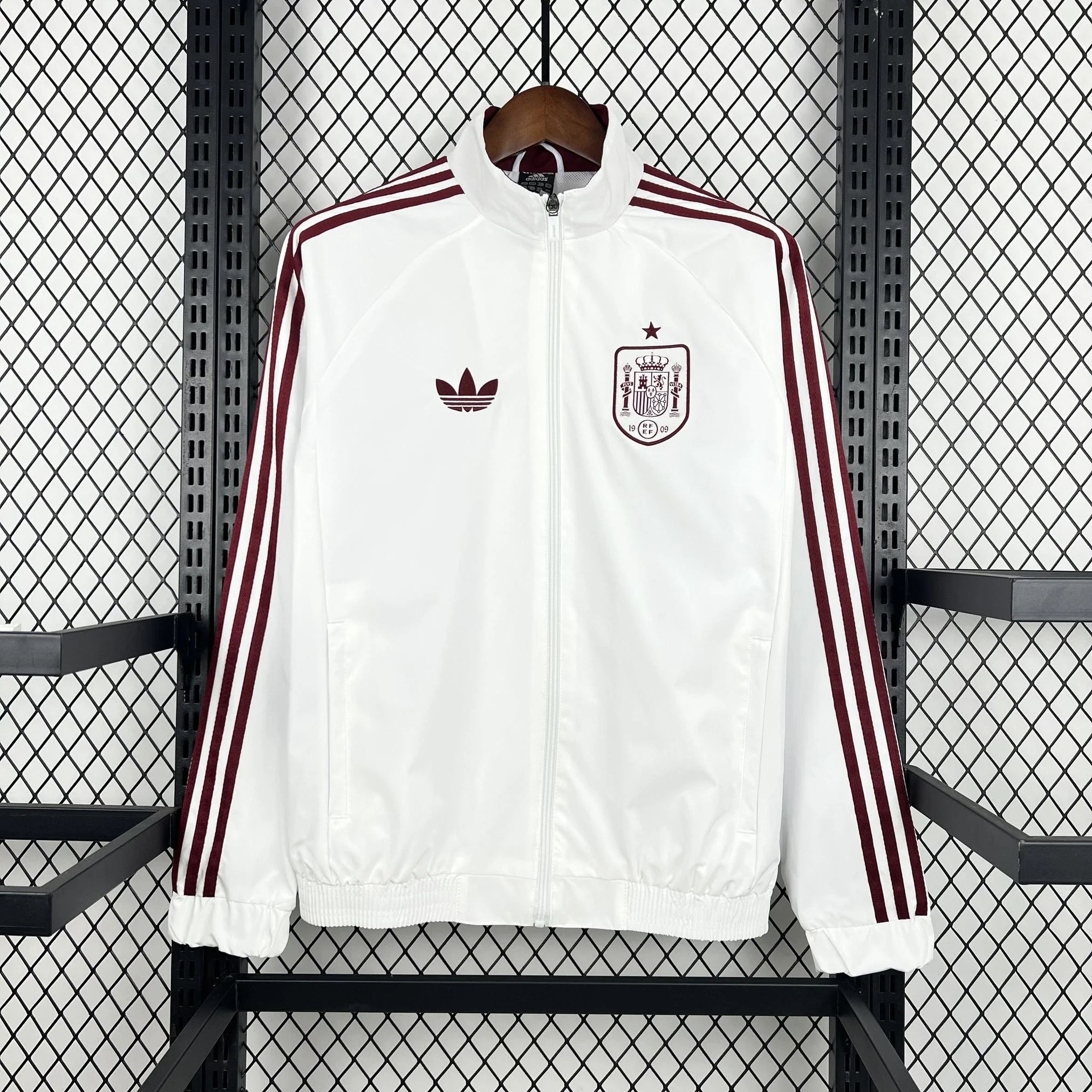 Chaqueta de España Mundial 2026 en blanco - vista frontal