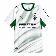Camiseta blanca del Borussia Mönchengladbach primera equipación 26/27 - vista frontal