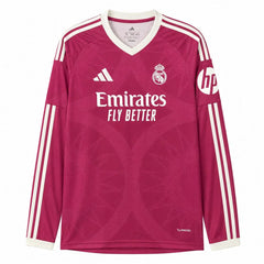 Camiseta Real Madrid tercera equipación 26/27 manga larga granate - vista frontal