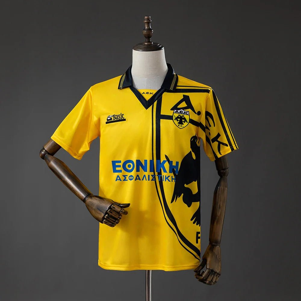 Camiseta AEK Atenas Primera Equipación 93/94 Retro - Bota de Oro Tienda