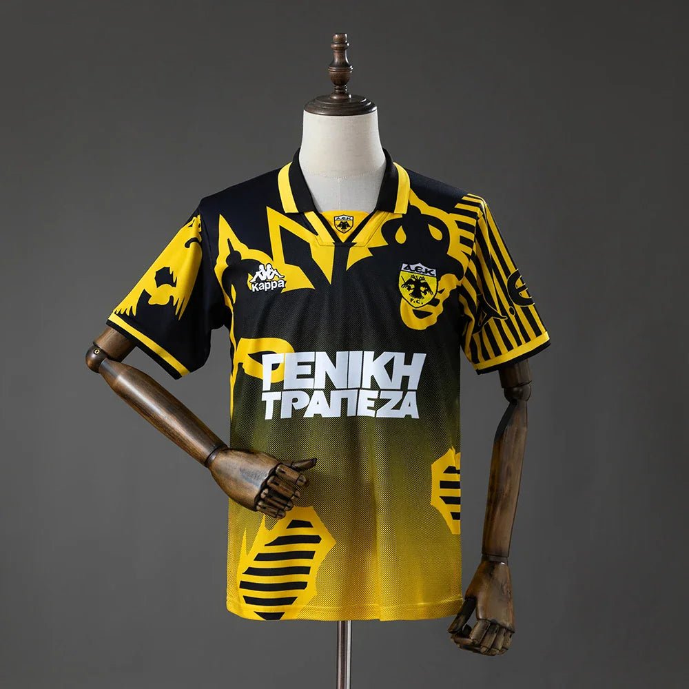 Camiseta AEK Atenas Primera Equipación 97/98 Retro - Bota de Oro Tienda