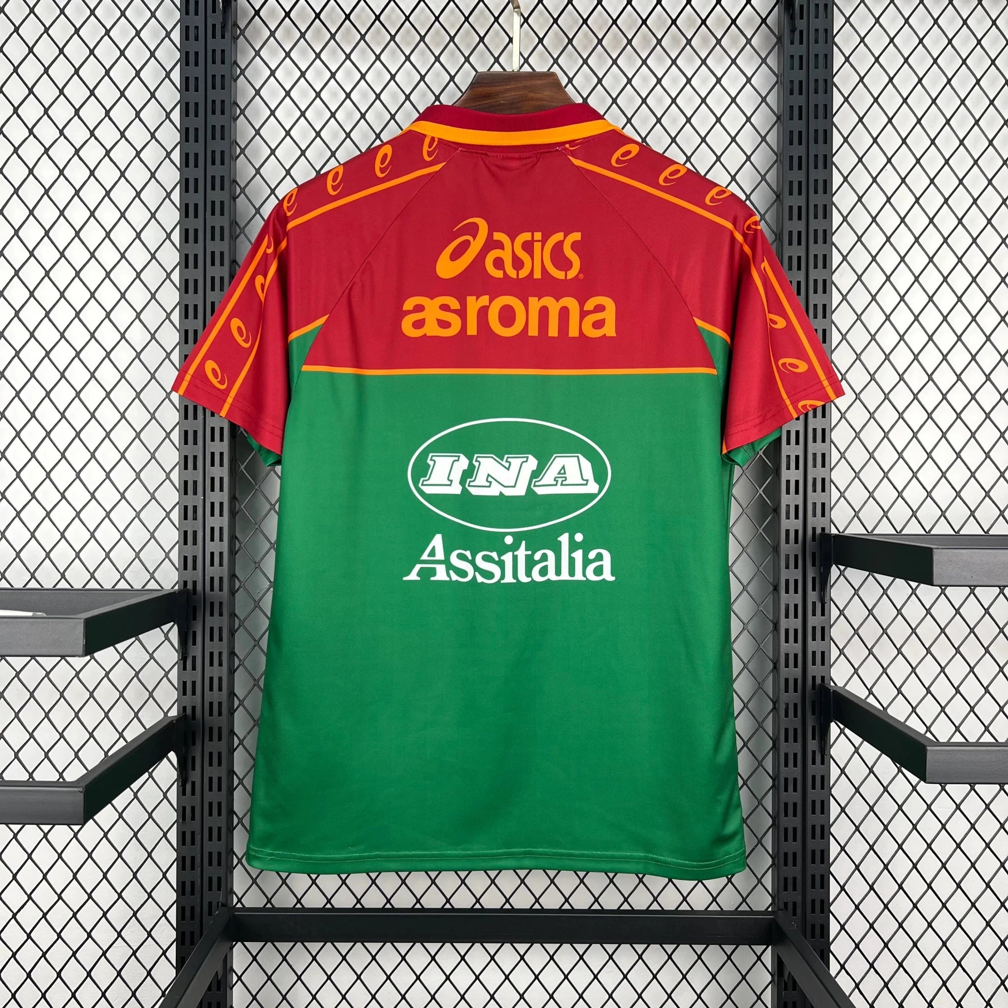 Camiseta AS Roma Pre-Partido 95/96 Retro - Bota de Oro Tienda