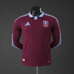 Camiseta Aston Villa Primera Equipación 26/27 Manga Larga Versión Jugador - Bota de Oro Tienda