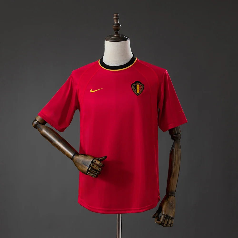 Camiseta Bélgica Primera Equipación 2000 Retro - Bota de Oro Tienda