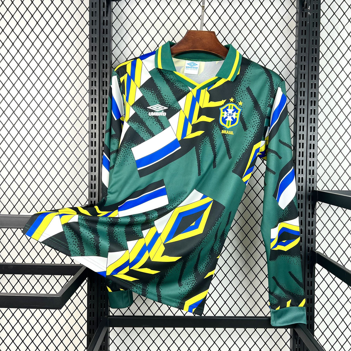 Camiseta Brasil Portero 1994 Retro Manga Larga - Bota de Oro Tienda