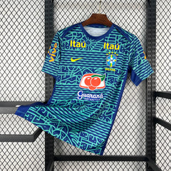 Camiseta Brasil Pre-Partido 2024 Hombre - Bota de Oro Tienda