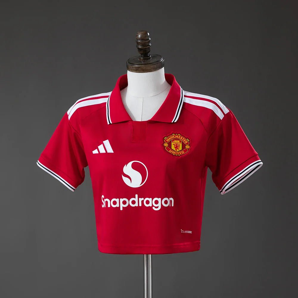 Camiseta Manchester United Primera Equipación 26/27 Mujer Crop Top - Bota de Oro Tienda