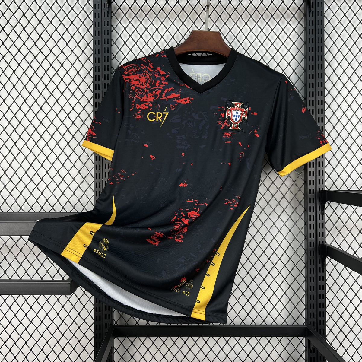 Camiseta Portugal Edición Especial Negra y Roja Mundial 2026 Hombre - Bota de Oro Tienda