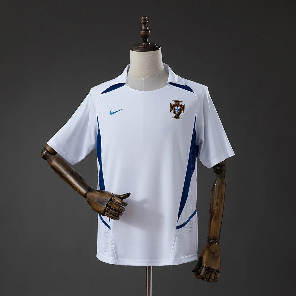 Camiseta Portugal Segunda Equipación 2002 Retro - Bota de Oro Tienda