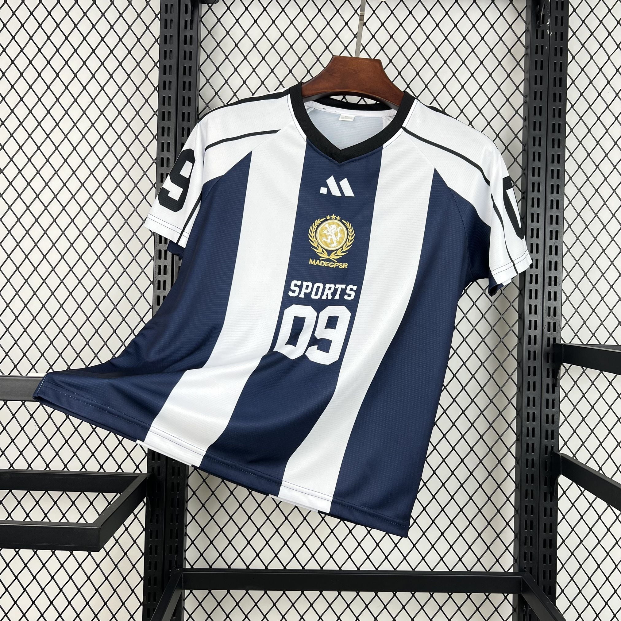 Camiseta Rayas Azul Marino Edición Mundial 2026 Hombre - Bota de Oro Tienda
