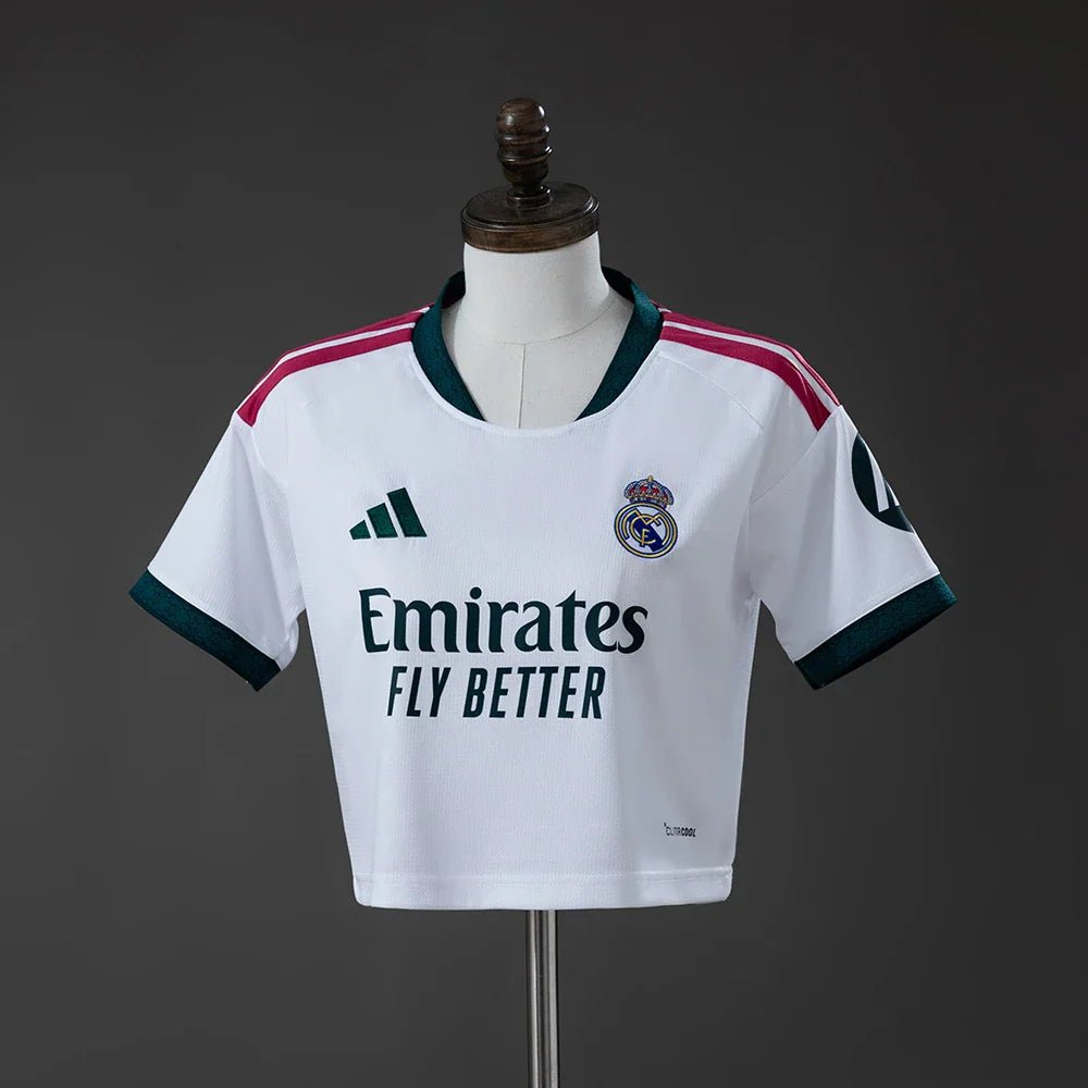 Camiseta Real Madrid Primera Equipación 26/27 Mujer Crop Top - Bota de Oro Tienda