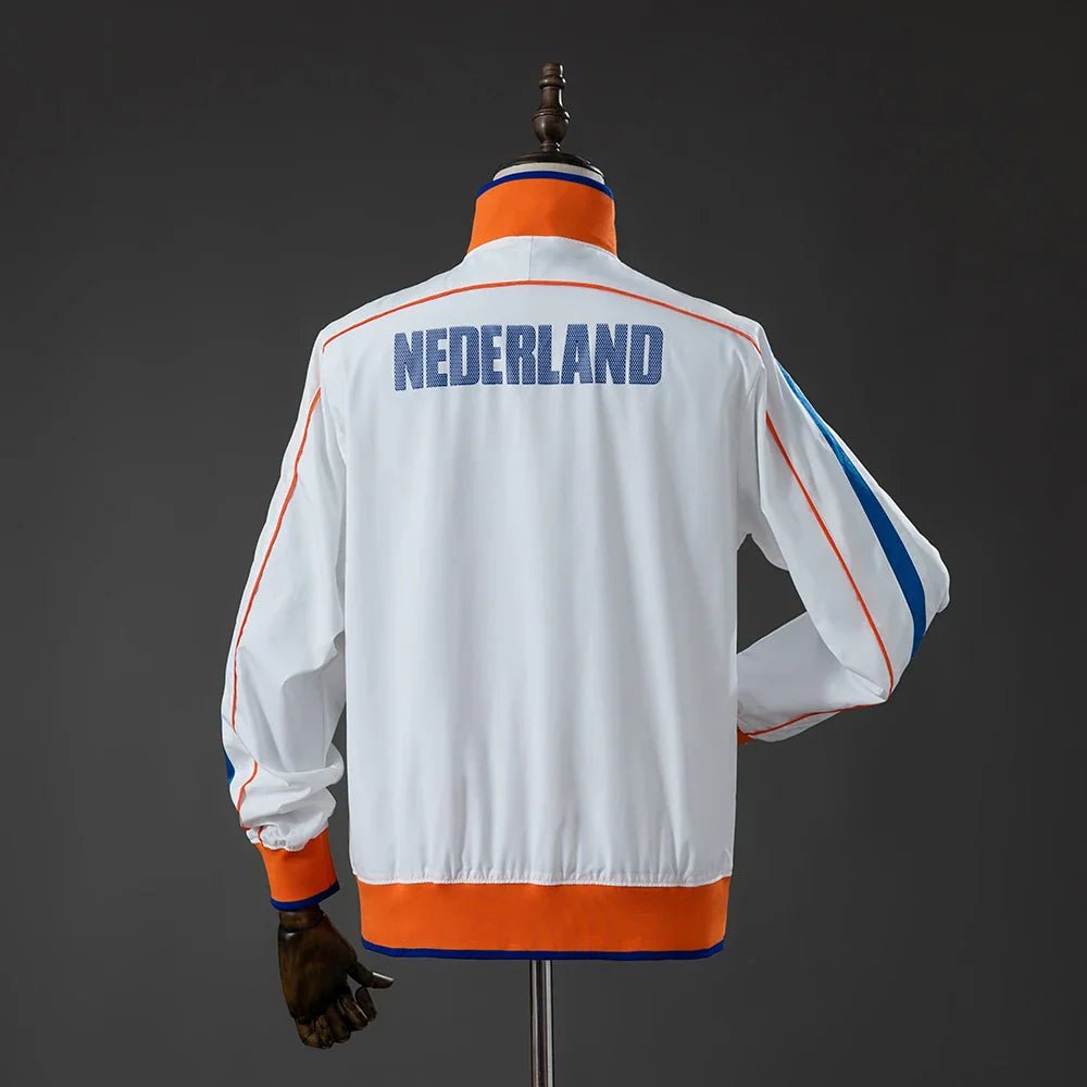 Chaqueta Países Bajos Cortavientos Blanca 10/11 Retro - Bota de Oro Tienda