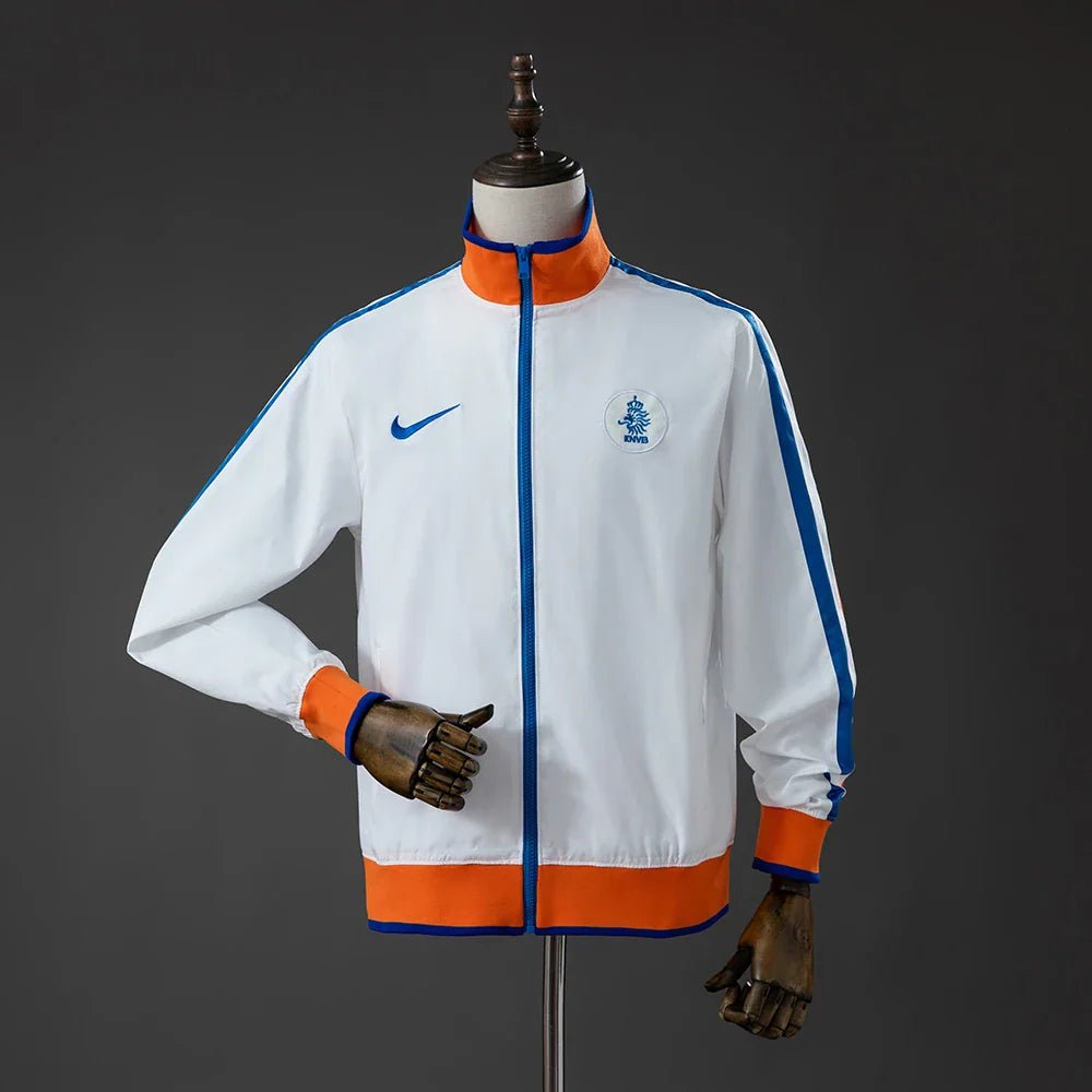 Chaqueta Países Bajos Cortavientos Blanca 10/11 Retro - Bota de Oro Tienda