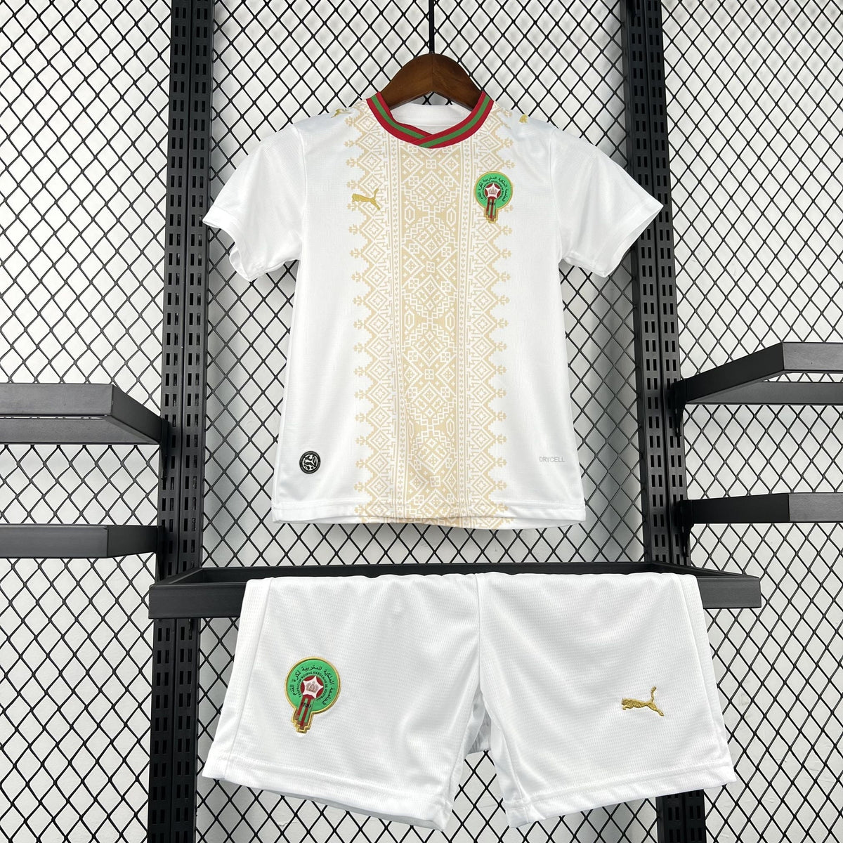 Conjunto Marruecos Segunda Equipación Mundial 2026 Niños - Bota de Oro Tienda