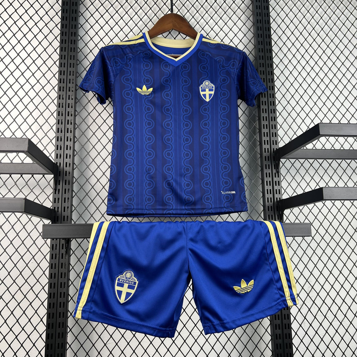 Conjunto Suecia Segunda Equipación Mundial 2026 Niños - Bota de Oro Tienda