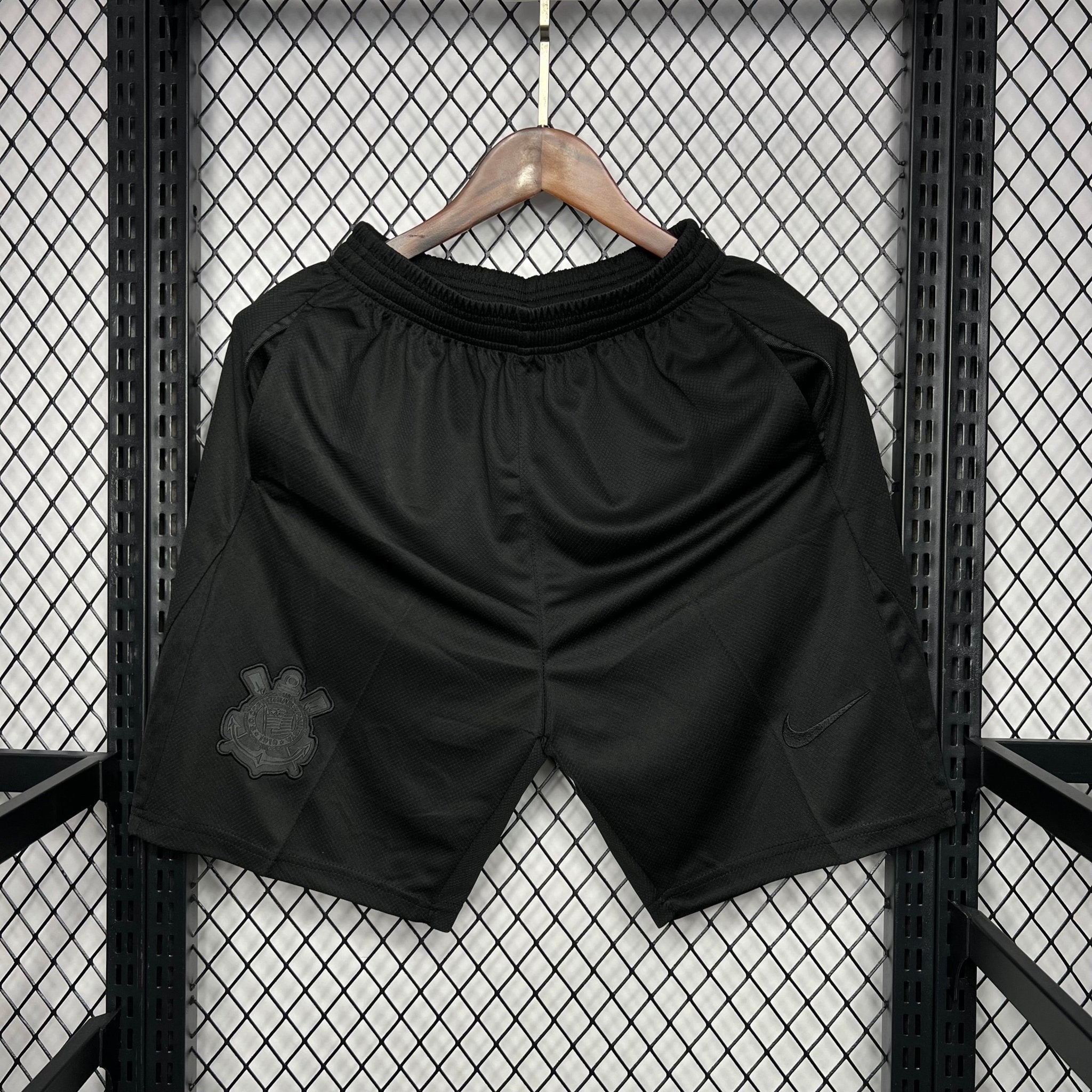CORINTHIAS PANTALON CORTO NEGRO 24/25 - Bota de Oro Tienda