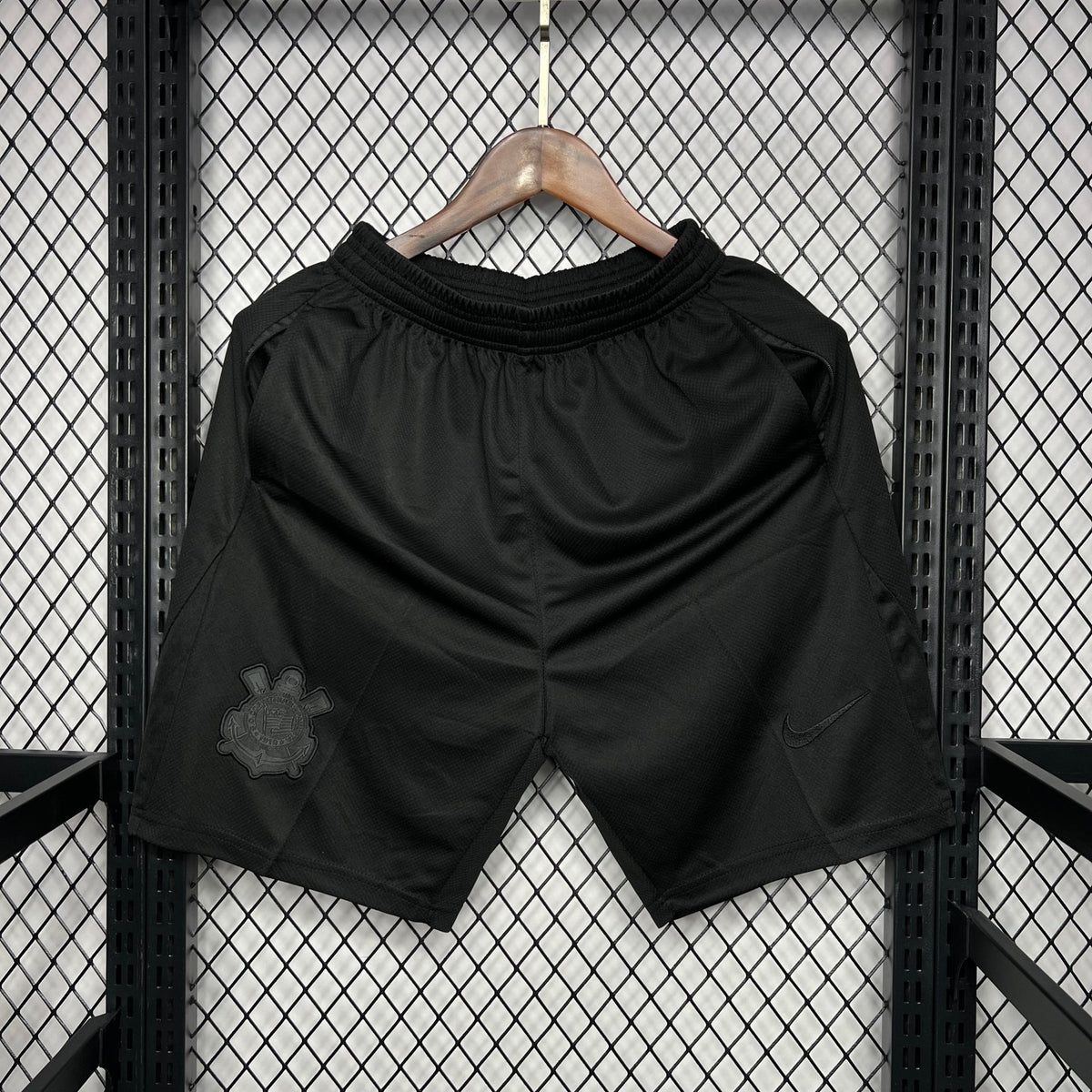 CORINTHIAS PANTALON CORTO NEGRO 24/25 - Bota de Oro Tienda