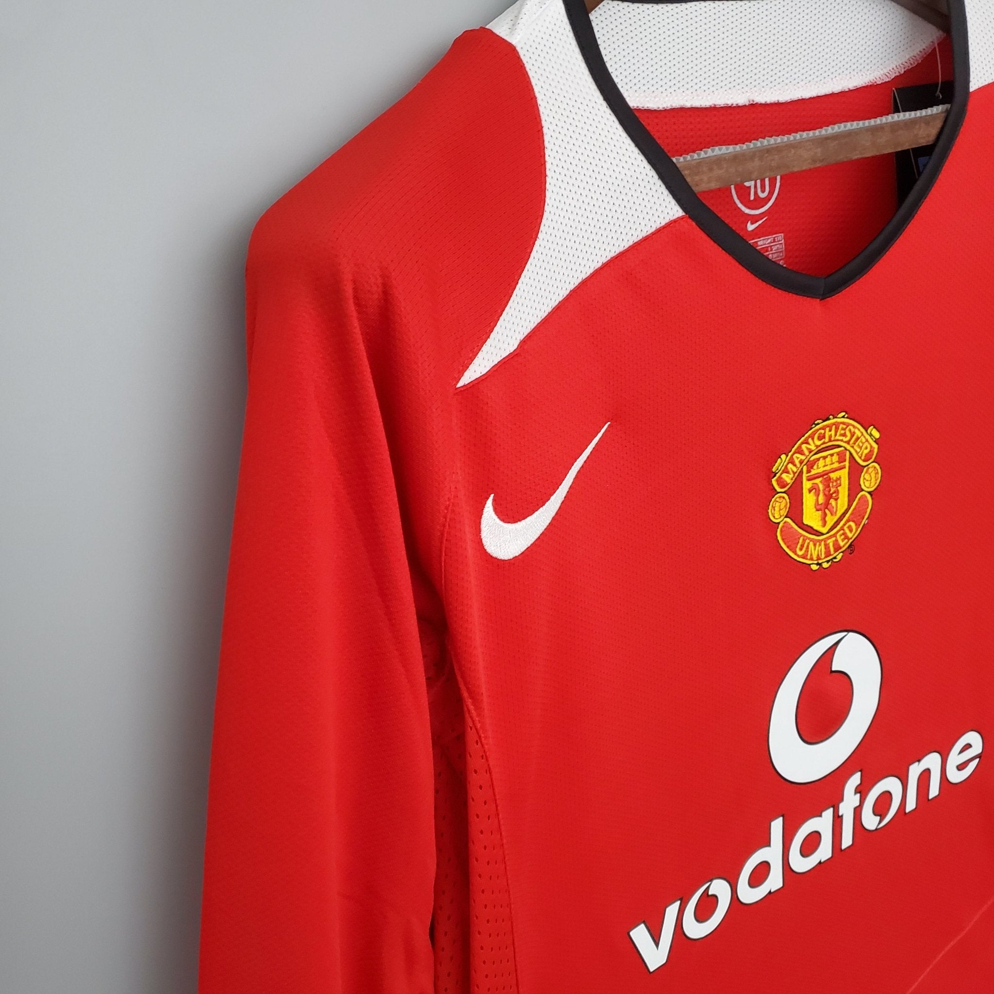 MANCHESTER UNITED I 04/05 HOMBRE (RETRO) MANGA LARGA - Bota de Oro Tienda